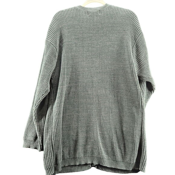 BFA Classics Womens Sweater Green Size 1X 100% Cotton Button Close Long Sleeve - Picture 2 of 12